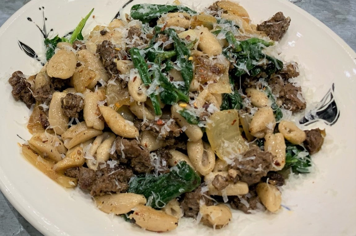 Recipe: Pasta with Crumbled Sausage